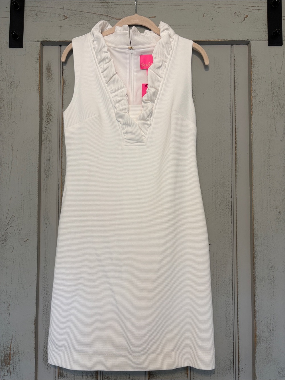 NWT Lilly Pulitzer White Tisbury stretch shift dress